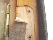 Deepen the mortise with a chisel 