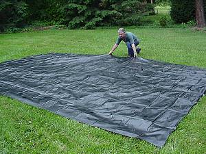 Layout liner - Careful as this will kill the grass if left out in sun too long