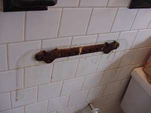 Old wall sink bracket