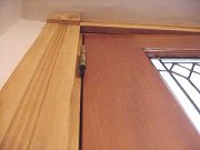 Check for sufficient gap on hinge side of door